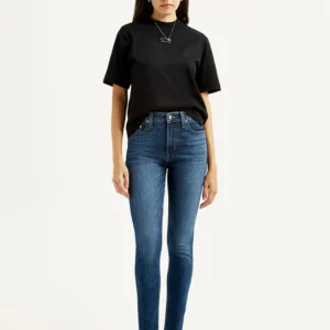 Women's Dark Indigo Skinny Fit High Rise Jeans